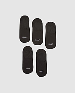 Black Pack Of 5 Ankle Socks