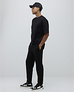 Black Boxy Fit T-Shirt and Joggers Set