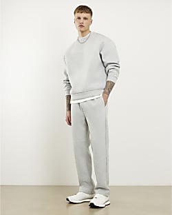 Grey Premium Regular Fit Joggers