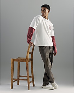 Brown Loose Fit Jeans