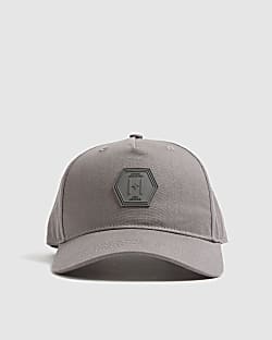 Grey Hexagon Badge Cap