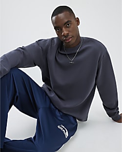 Grey Regular Fit Sweatshirt