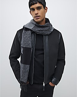 Black Checkerboard Scarf