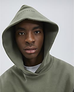 Khaki Oversized Fit Hoodie