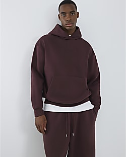 Red Oversized Fit Hoodie