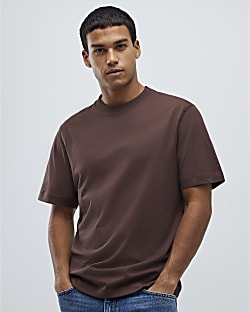 Brown Regular Fit T-Shirt