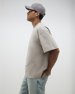Beige Oversized Fit T-Shirt