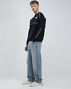 Blue Loose Fit Jeans