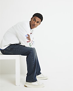 Blue Loose Fit Jeans