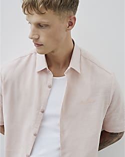 Pink Boxy Fit Short Sleeve Shirt