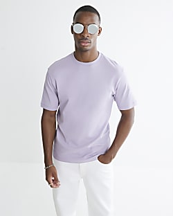 Purple Slim Fit Short Sleeve T-Shirt