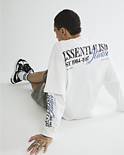 White Essential Double Layered T-Shirt