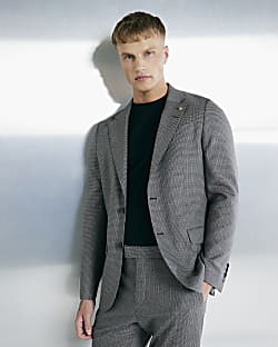 Brown Tailored Fit Suit Jacket