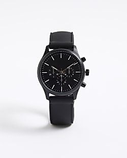 Black Strap Watch