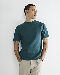 Green Short Sleeve Slim Fit T-Shirt