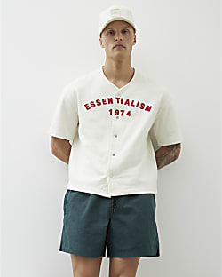 Green Elasticated Waist Runner Shorts