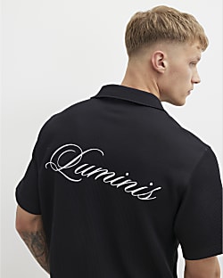 Black Regular Fit Luminis Quilted Shirt