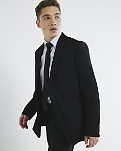 Black Tailored Suit Jacket