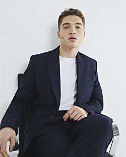 Navy Tailored Suit Jacket