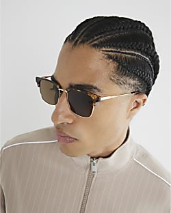 Brown Tortoise Gold Sunglasses