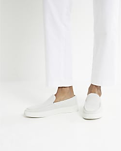 Grey Cupsole Loafers