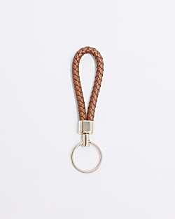Brown Leather Keyring