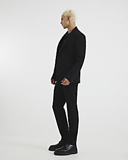 Black Skinny Fit Suit Trousers