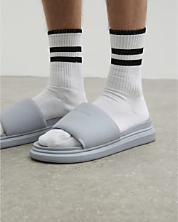 Grey Padded Sliders