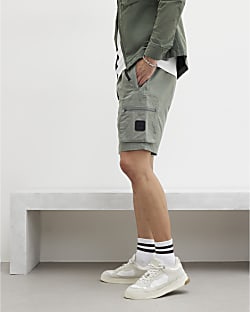 Green Cargo Shorts