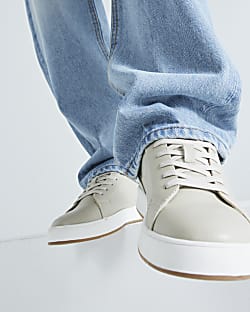 Beige Cupsole Trainers