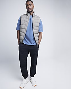 Grey Quilted Gilet