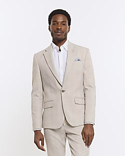 Beige tuxedo jacket new arrivals