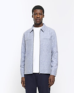 Mens slim fit harrington jacket top