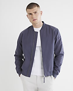 River island navy bomber jacket new arrivals