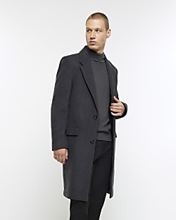River island mens trench coat hotsell