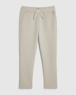 Boys Beige Smart Joggers