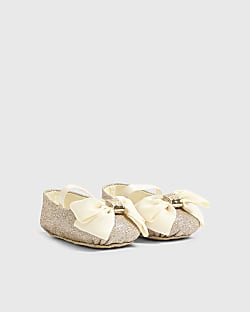Baby Girls Cream Ballerina Shoes