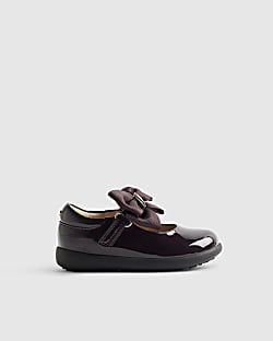 Mini Girls Purple Patent Mary Jane Shoes