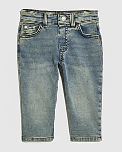 Mini Boys Blue Loose Fit Jeans