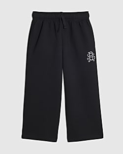 Mini Boys Black RI Wide Leg Joggers