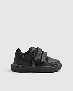 Mini Boys Black Tag Detail Trainers
