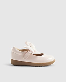 Mini Girls Pink Bow Mary Jane Shoes