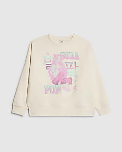 Girls Cream Soda Pop Girl Cropped Sweatshirt