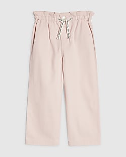 Mini Girls Pink Wide Leg Jeans