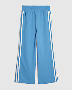 Girls Blue Side Stripe Joggers
