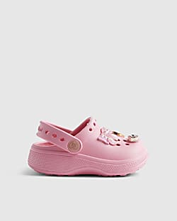 Mini Girls Pink Gem Clogs