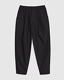 Girls Black Balloon Trousers