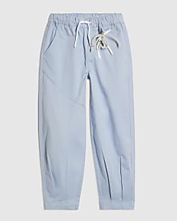 Girls Blue Twill Keyring Cargo Trousers
