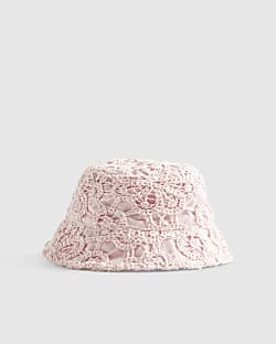 Mini Girls Pink Crochet Hat