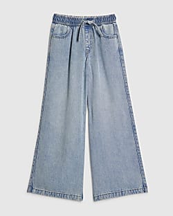 Girls Blue Loose Fit Jeans